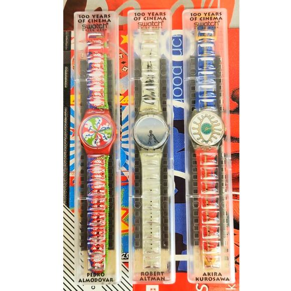 Swatch watch CINEMA SET 100 Years of Cinema 1995 Specials Limited edition NOS - Picture 1 of 11